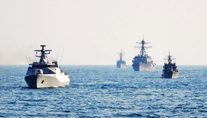 Patroli Armada Kapal Perang TNI Angkatan Laut Indonesia. (Foto: Istimewa)