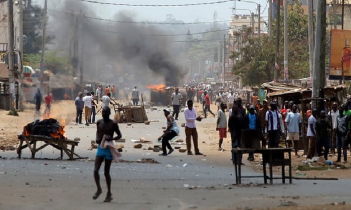 Bentrokan di Kenya. Foto Baz Ratner/ Reuters