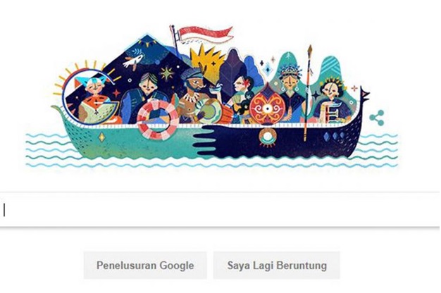 Google Doodle yang Digambar Artis Tanah Air. Foto Istimewa