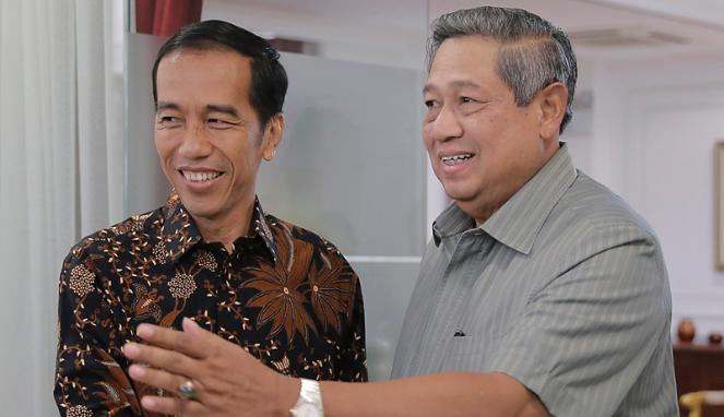 Mantan Presiden Susilo Bambang Yudhoyono dan Presiden Jokowi/Foto via via/Nusantaranews