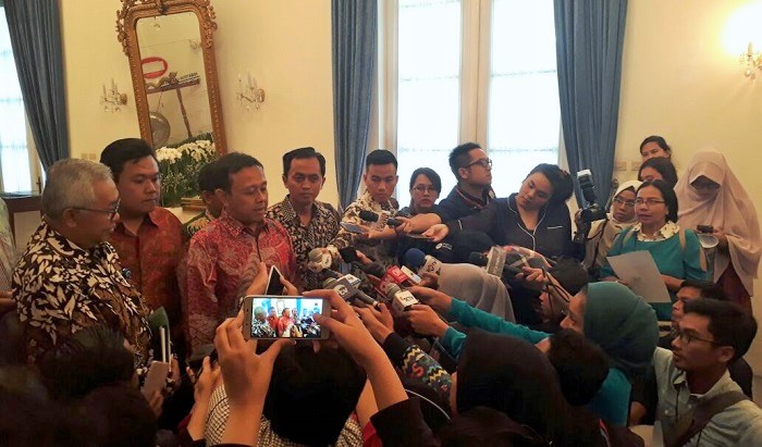 Ketua Pelaksana AKIM, M. Ali Yusuf usa acara peluncuran bantuan kemanusiaan untuk Myanmar di Gedung Pancasila Kementerian Luar Negeri, Jakarta Pusat, Kamis (31/8/2017). Foto: Dok. Humas AKIM / NusantaraNews.co