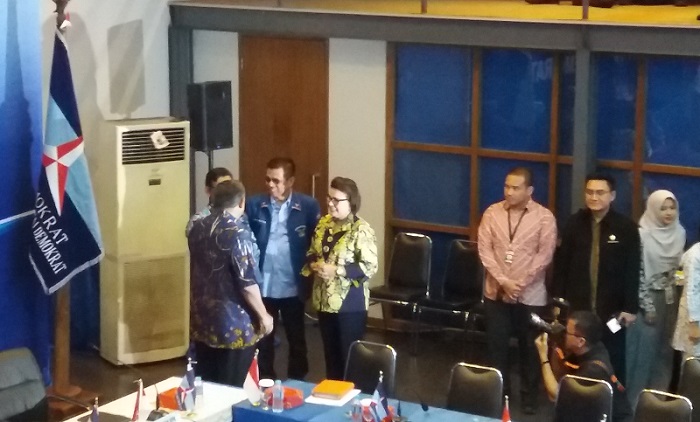 Basaria Pandjaitan di Kantor DPP Partai Demokrat, Jakarta Pusat, Rabu, (13/9/2017). Foto Restu Fadilah/ NusantaraNews.co