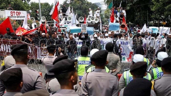 Aksi Bela Rohingya di Sekitar Borobudur. Foto: Dok. REUTERS/Darren Whiteside