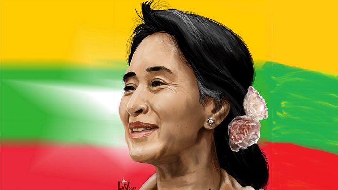 Aung San Suu Kyi. Foto Ilustras: che38.deviantart.com