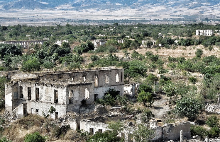 Kota Agdam di Azerbaijan. (Foto Weebly.com/Nusantaranews)