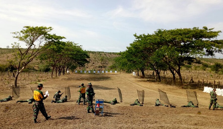 Latihan Menembak Kodim 0802 Ponorogo/Foto Dok. Pribadi/Nusantaranews