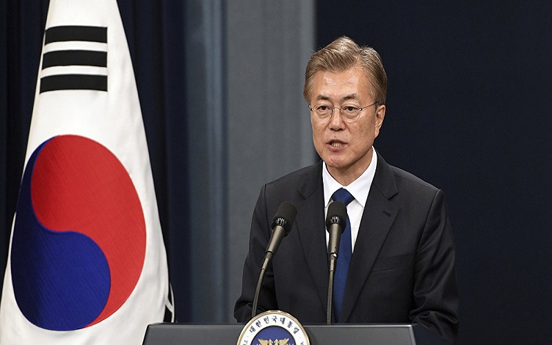 Presiden Korea Selatan, Moon Jae-in. (Foto: © AP Photo/ JungJ Yeon-Je/Pool Photo)