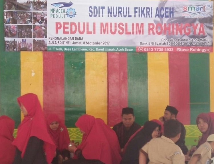 Penggalangan Dana untuk Rohingya/Foto Najmi/Nusantaranews