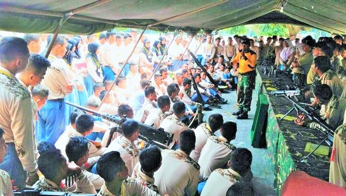 Korem 081/Dsj melaksanakan kegiatan serbuan teritorial yang disebut "Sehari Bersama TNI atau Sahabat" di Markas Yonif 511/Dibyatara Yodha, Blitar, selama tiga hari (8-10 September 2017). Foto Wahyu/ NusantaraNews.co