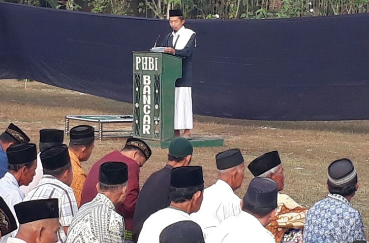 Shalat Id Desa Bancar, Bungal, Ponorogo/foto Nurcholis/Nusantaranews