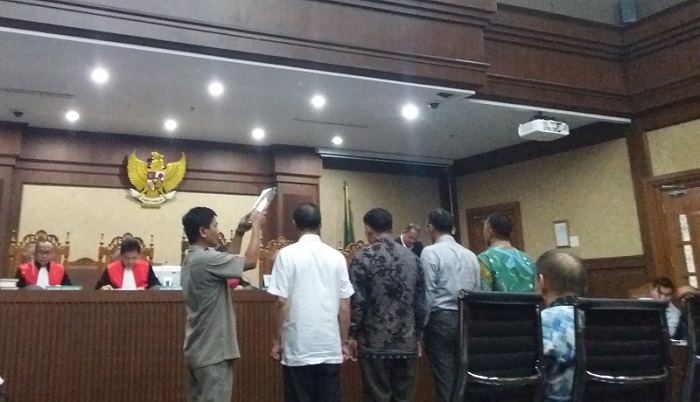 Setnov dan Ganjar Pranowo Batal Bersaksi di Sidang e-KTP, Senin, 10 Oktober 2017. Foto Restu Fadilah/ NusantaraNews