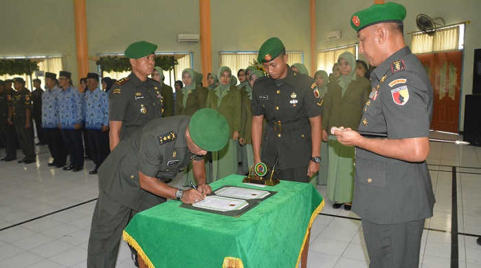 Danrem 084/BJ Kolonel Kav M. Zulkifli sebut Sertijab Penyegaran Satuan. Foto Agung Prasetyo Budi/ NusantaraNews