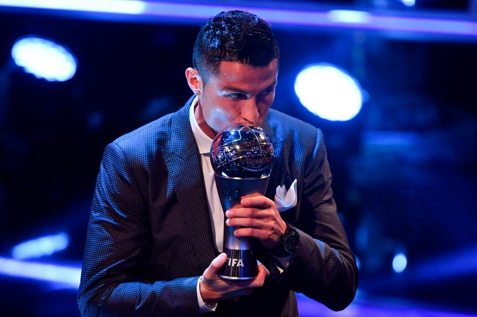 Cristiano Ronaldo, The Best FIFA Football Awards 2017. (Foto: AFP)