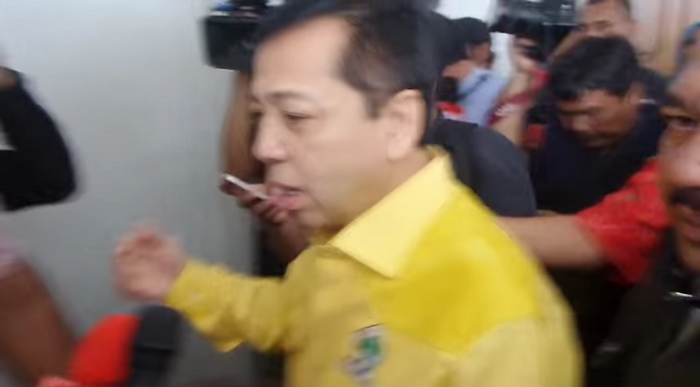 Setya Novanto Sehat Bugar Pimpin Pleno DPP Golkar di Aula Graha Widya Bhakti, Kantor DPP Golkar, Slipi, Jakarta Barat, Rabu (11/10/2017). Foto Richard Andika/ NusantaraNews