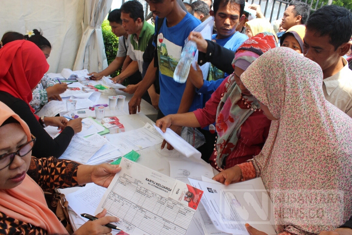 Anteran e-KTP di TMII (Foto: Andika/Nusantaranews)