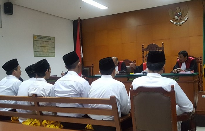 Para Terdakwa Gelar Sidang Lanjutan Kasus Bentrok Geng Motor (Foto Istimewa/Nusantaranews)