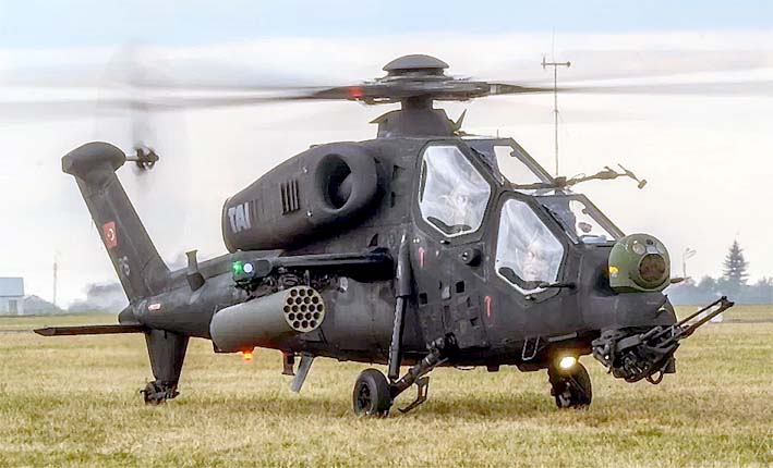 Helikopter Tempur T-129 Turki/Foto: defenceupdate