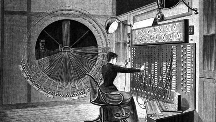 Paris telephone exchange c.1892 (Ilustrasi). Foto: Dok. Getty Images