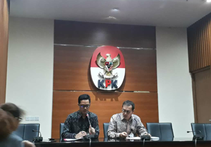 KPK kembali tetapkan Setnov sebagai tersangka e-KTP. Foto: Restu Fadilah/NusantaraNews