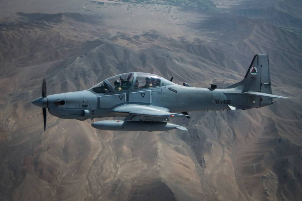 A-29 Super Tucanos Amerika Serikat. (Foto: Staff Sgt. Larry E. Reid Jr/438th Air Expeditionary Wing)