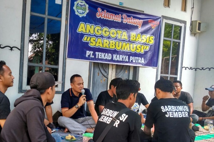 DPC Sarbumusi Kabupaten Jember, gelar diskusi. (Foto Istimewa/Nusantaranews)