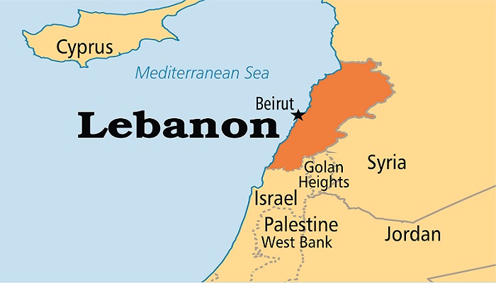 Lebanon Map. Foto: Operation World