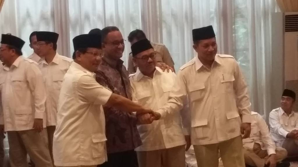 Ketua Umum Partai Gerindra Prabowo Subianto usung Sudirman Said sebagai calon gubernur Jawa Tengah (Jateng). Foto: Ucok Al Ayubbi/NusantaraNews