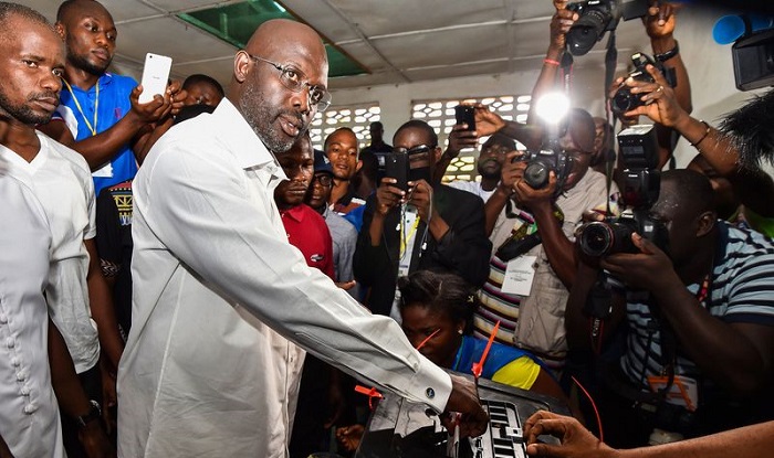 George Weah Jadi Presiden Liberia. Foto: Dok. bloomberg.com