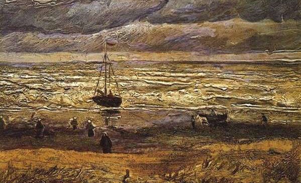 Beach at Scheveningen in Stormy Weather, 1882. FOto: Dok. The Steppe