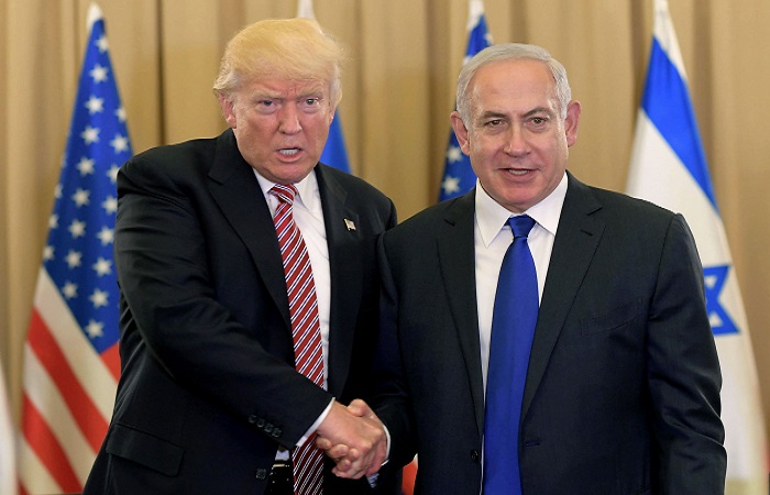 Presiden Amerika Serikat Donald Trump dan Perdana Menteri Israel Benjamin Netanyahu. Foto: Getty Images)