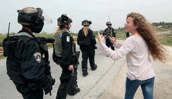 Ahed Tamimi, ikon perlawanan terhadap tentara Israel. Foto: Dok. mobtada.com