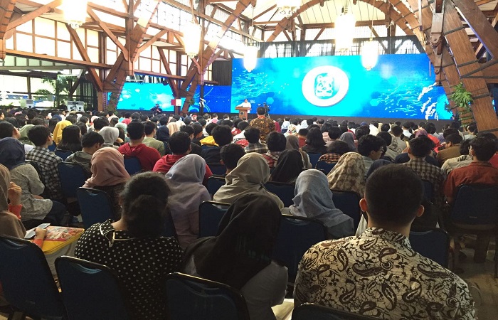 Suasana Gedung Aula Timur Kampus Ganesha ITB pada hari Rabu (31/1/18) dimulainya kerja sama secara formal antara Badan Intelijen Negara (BIN) dan Institut Teknologi Bandung (ITB). Foto: Dok. Istimewa/NusantaraNews