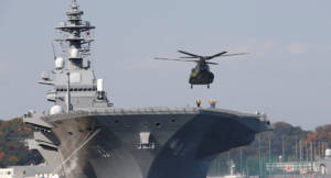 Kapal Induk Angkatan Laut Jepang, Izumo. Foto: REUTERS/Kim Kyung-Hoon