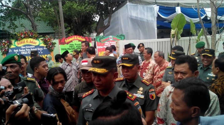 Panglima Kodam (Pangdam) V Brawijaya Mayor Jenderal TNI Arif Rahman meresmikan panti asuhan putra prajurit pada Minggu (14/1/2018) di Mojokerto. Foto: Dok. Korem