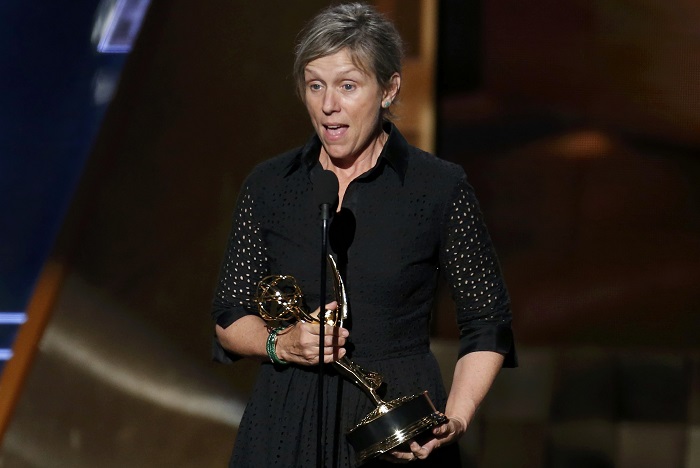 Frances McDormand menjadi aktris terbaik untuk film drama di malam penghargaan Golden Globe. Foto: Dok. Canoe