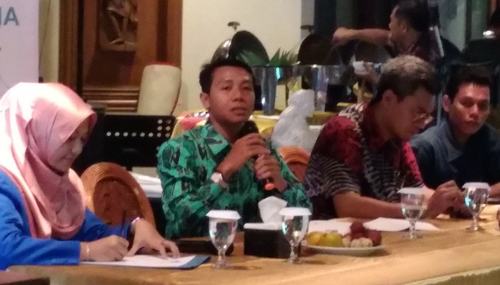 Ketua Bidang Politik, Advokasi dan Kebijakan Publik PB PMII, M. Zeni Syargawi (Dua dari kiri). (FOTO: NUSANTARANEWS.CO/Achmad S)