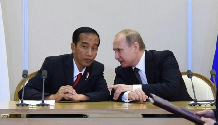 Presiden Putin dan Presiden Jokowi. Foto: Tribunnews