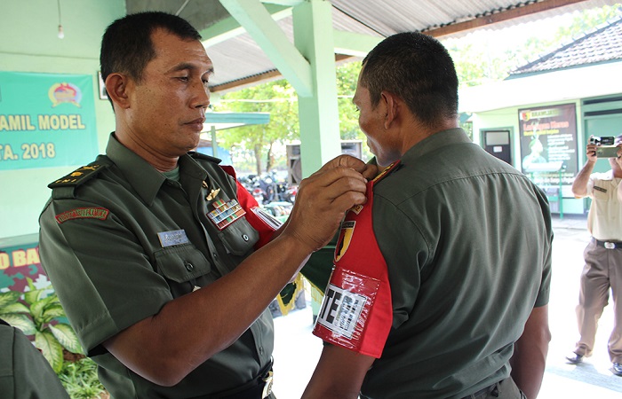 Kasdim 0812 Lamongan Mayor Inf Suko Edi Winarto mewakili Dandim Letkol Arh Sukma Yudha Wibawa saat membuka kegiatan Pendayagunaan Koramil Model tahun anggaran 2018 yang berlangsung Koramil 0812/10 Babat, Selasa (20/3).