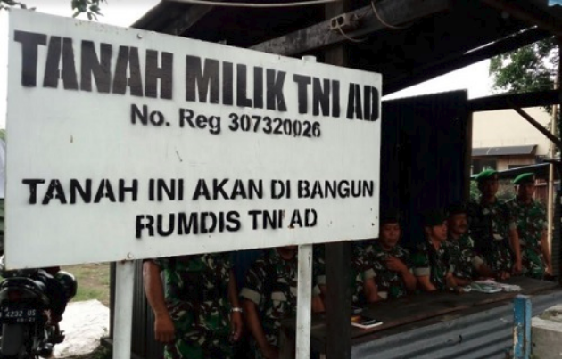 Aset tanah milik TNI akhirnya kembali (Foto Istimewa)