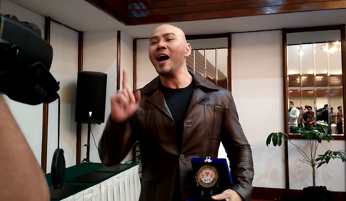 Host acara Hitam Putih, Deddy Corbuzier. (FOTO: NUSANTARANEWS.CO/ Achmad S)