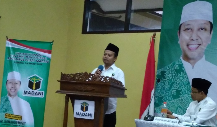 Ketua Umum Pengurus Pusat Majelis Dakwah & Pendidikan Islam (PP-MADANI), Idy Muzayyad. (FOTO: NUSANTARANEWS.CO/Achmad S)