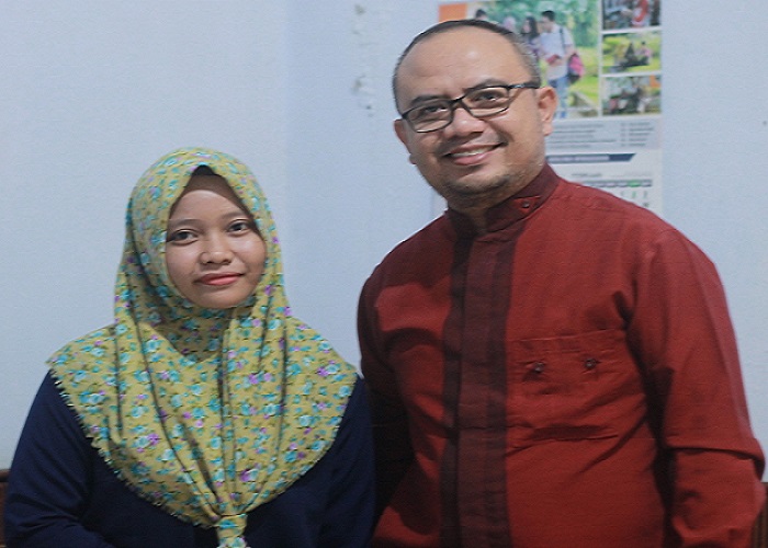 Mahasiswi Program Studi (Prodi) Agroteknologi, Fakultas Pertanian, Universitas Muria Kudus (UMK), Luffa Ade Novitasari. (Foto: Dok. Pribadi)