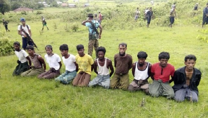 Warga Rohingya menjadi korban kebrutalan aparat Myanmar. (Handout via REUTERS)