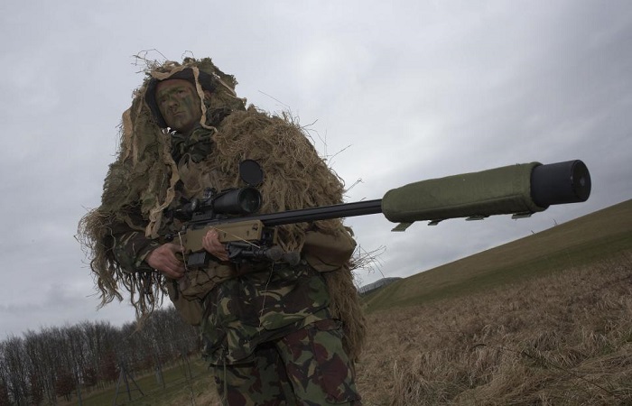 Penembak Runduk unit khusus Angkatan Darat Inggris (SAS). (Foto: Alamy)