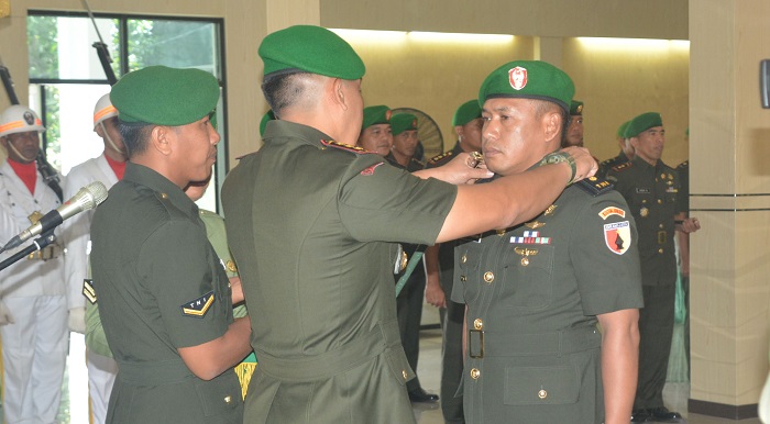 Serah terima jabatan Komandan Kodim Tulungagung (Foto Nusantaranews.co/Pendem)