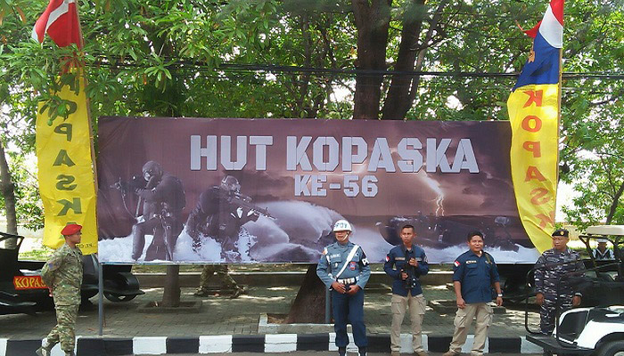 HUT Komando Pasukan Katak (Kopaska) TNI Angkatan Laut (AL). (Foto: Acmhad S)