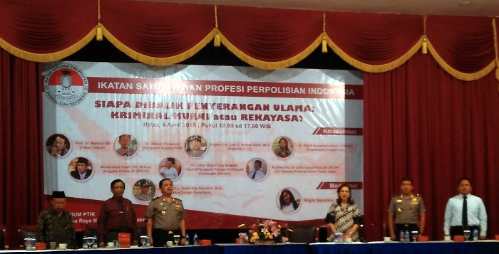 Ikatan Profesi Polisi Gelar Seminar Bertajuk Aktor Dibalik Penyerangan Ulama (Foto Nusantaranews.co)