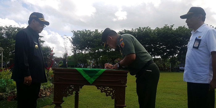 Pembukaan TMMD di Tulungagung dihadiri langsung oleh Pjs Bupati Jarianto. (Foto: Istimewa)