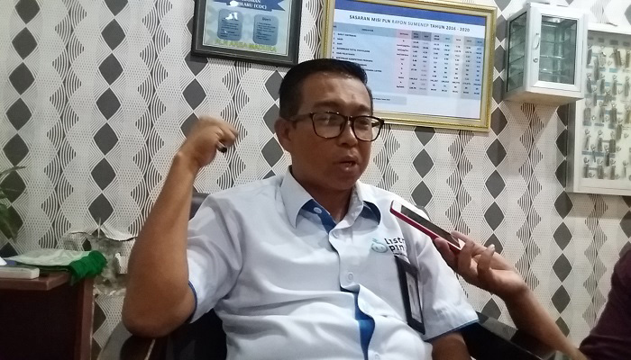 Manager PLN Sumenep, Madura, Jawa Timur, Rudi Hartono. (Foto: Mahdi Alhabib/NusantaraNews)