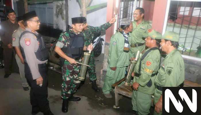 dandim kediri, letkol kav dwi agung sutrisno, kapolresta kediri, akbp anton haryadi, sahur ramadhan, poskamling aktif, sahur on the road, sahur kediri